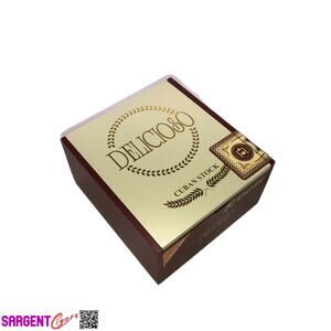 Delicioso Quickie Empty Wooden Cigar Box 5.25x5.75x3
